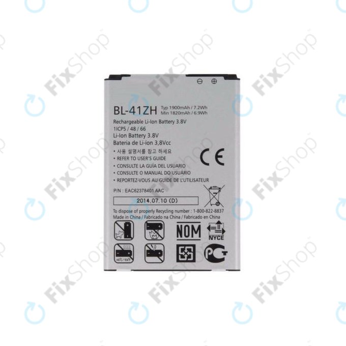 LG L50 D213, LG L Fino, LG Leon - Akku Batterie BL-41ZH 1900mAh