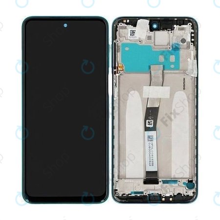 Xiaomi Redmi Note 9 Pro - LCD Display + Touchscreen Front Glas + Rahmen (Tropical Green) - 560004J6B200 Genuine Service Pack