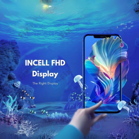 Apple iPhone 8, SE (2020), SE (2022) - LCD Display + Touchscreen Front Glas + Rahmen (White) In-Cell FixPremium
