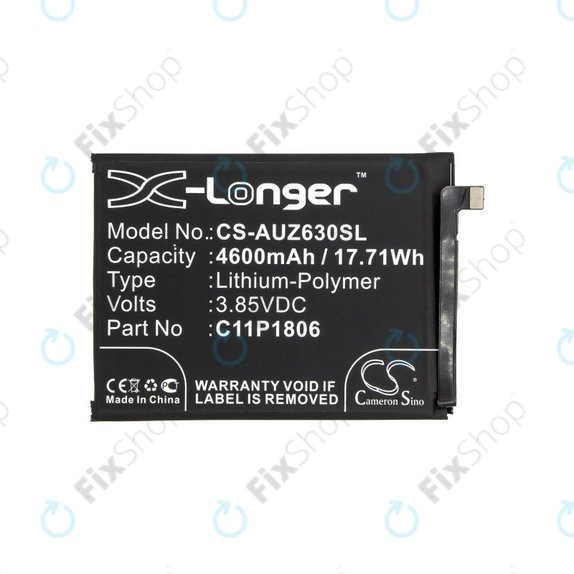 Batterie für Asus Zenfone 6 2019, 4600mAh, Li-Pol, 3.85V, C11P1806, HQ