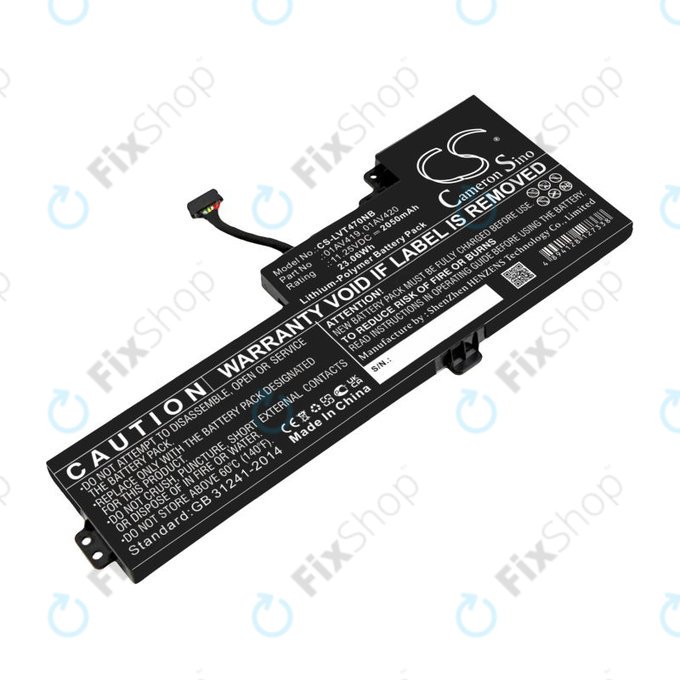 Akku batterie für Lenovo Thinkpad A285, T470, T480, 2050mAh, Li-Pol, 11.25V, 01AV419, HQ