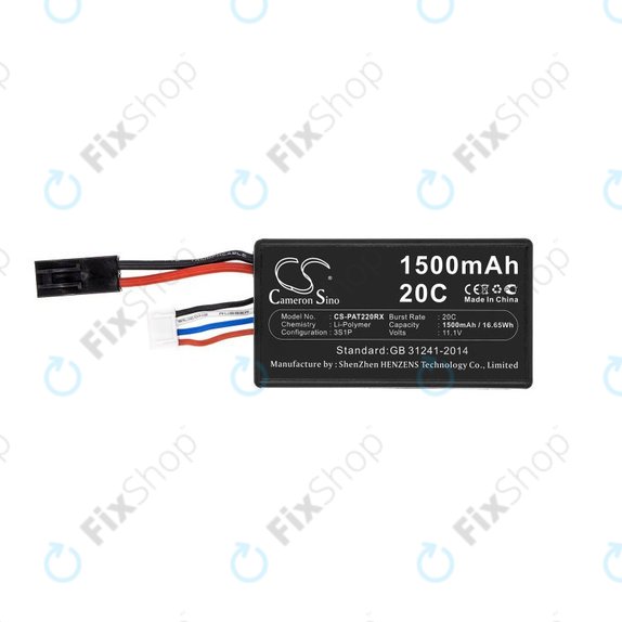 Akku batterie für Parrot Ar.drone 2.0, 1500mAh, Li-Pol, 11.1V, HQ
