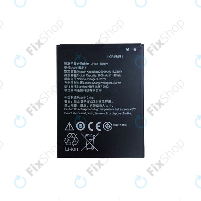 Lenovo A7000 - Akku Batterie BL243 3000mAh