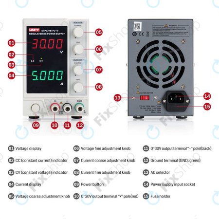 UNI-T UTP3313TFL-II - Labornetzgerät - 0-30V, 0-3A
