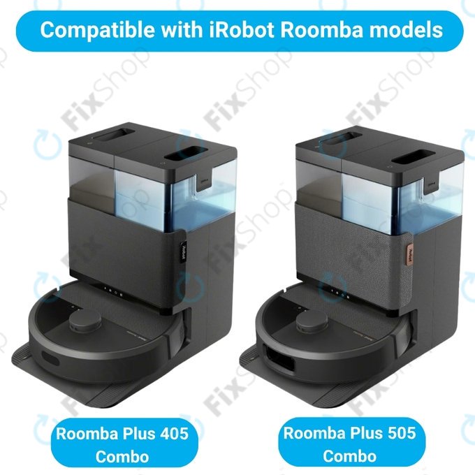 Ersatzteilset für iRobot Roomba Plus 405 Combo, 505 Combo (1x Hauptbürste, 2x Filter, 2x Seitenbürste)