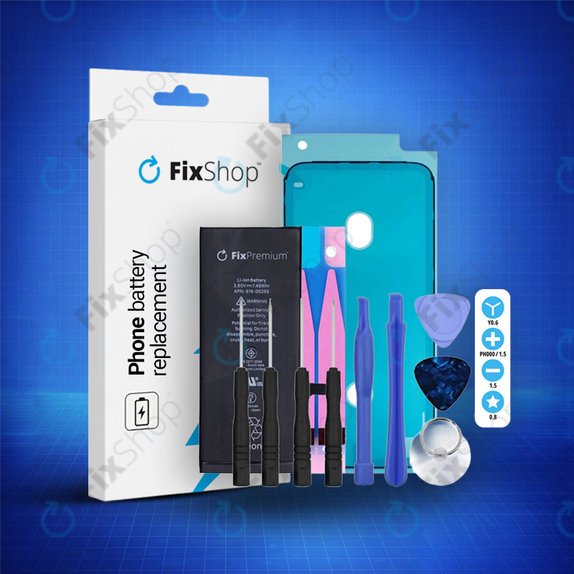 Apple iPhone 7 - Akku Batterie 1960mAh FixPremium + Akku Batterie Klebestreifen Sticker + LCD Klebestreifen Sticker + Werkzeugsatz - Multipack