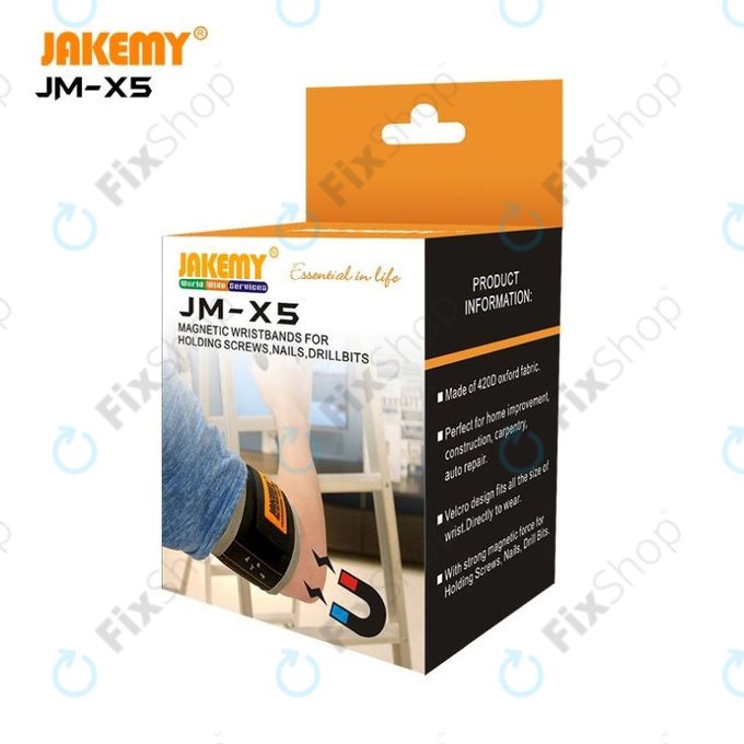 Jakemy JM-X5 - Magnetarmband zur Aufbewahrung von Schrauben, Nägeln und Bits
