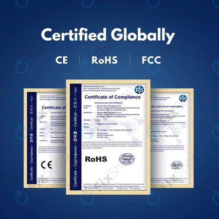 Apple iPhone 8, SE (2020), SE (2022) - LCD Display + Touchscreen Front Glas + Rahmen (Black) In-Cell FixPremium (5 Pack)