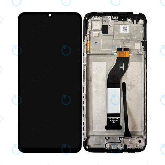 Xiaomi Redmi 13C 23100RN82L, 23106RN0DA - LCD Display + Touchscreen Front Glas + Rahmen (Midnight Black) TFT