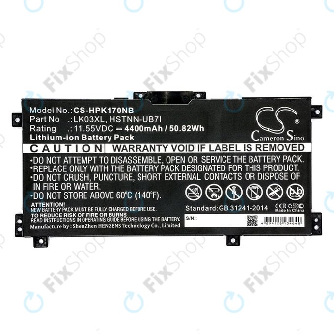 Akku batterie für HP Pavilion X360 15-CR0001NM, 4400mAh, Li-Ion, 11.55V, LK03XL, HQ