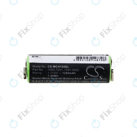 Akku batterie für Moser Chromini 1591, Ermila Bella 1590, 1200mAh, Ni-MH, 1.2V, 1590-7291, HQ