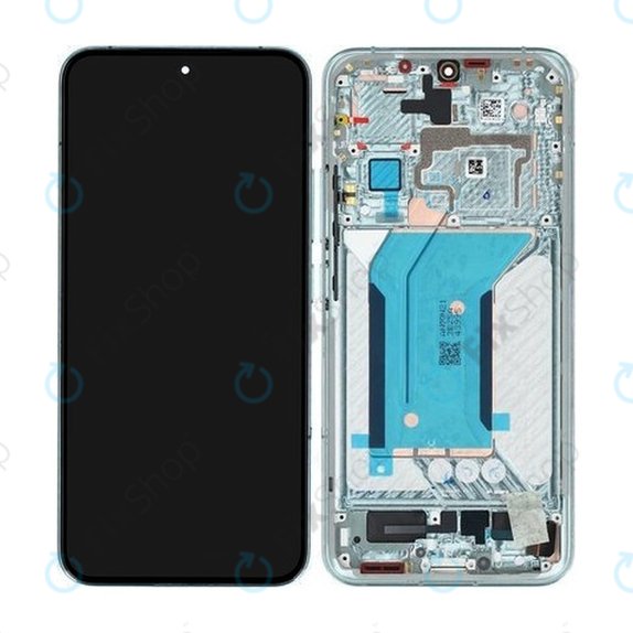 Xiaomi 14 23127PN0CC - LCD Display + Touchscreen Front Glas + Rahmen (Jade Green) - 56000600N300 Genuine Service Pack