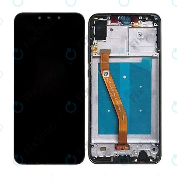 Huawei Nova 3 - LCD Display + Touchscreen Front Glas + Rahmen (Black) TFT