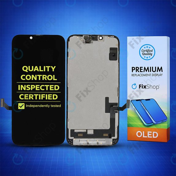 Apple iPhone 14 - LCD Display + Touchscreen Front Glas + Rahmen Soft OLED FixPremium