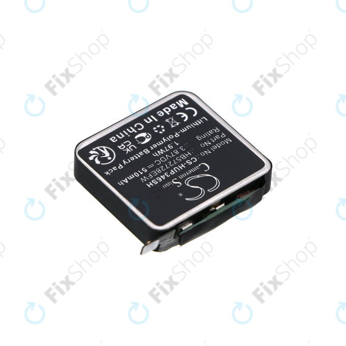 Batterie für Huawei Watch GT3 Pro 46mm, 510mAh, Li-Pol, 3.87V, HB572728EFW, HQ