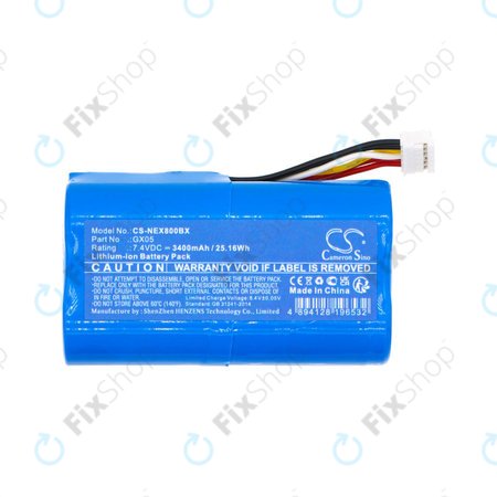 Batterie für Dejavoo Qd2, Nexgo N86, Wizarpos Q2, 2600mAh, Li-Ion, 7.4V, GX05, HQ