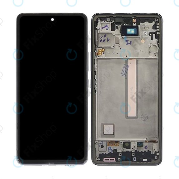 Samsung Galaxy A53 A536B - LCD Display + Touchscreen Front Glas + Rahmen (Awesome Black) TFT