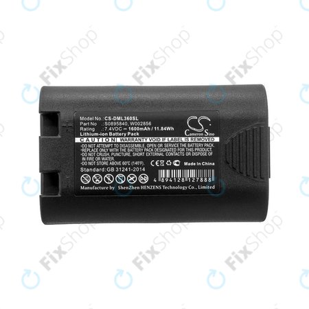 Batterie für Dymo Labelmanager, Rhino, 1600mAh, Li-Ion, 7.4V, S0895840, HQ
