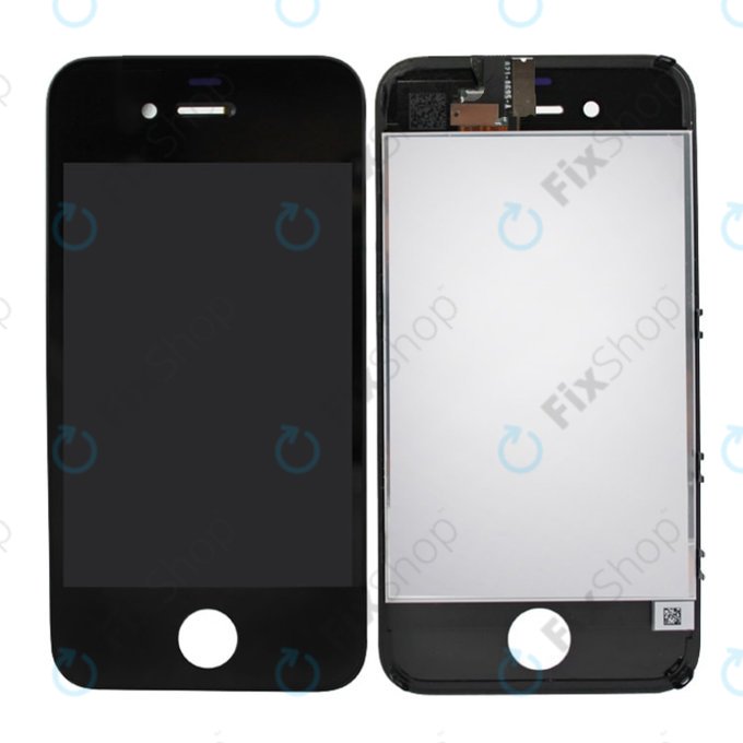 Apple iPhone 4 - LCD Display + Touchscreen Front Glas + Rahmen (Black) TFT