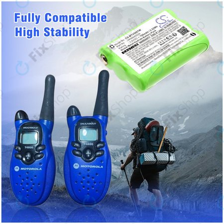 Batterie für Motorola Talkabout T280, T200, T82, T82 Extreme, 700mAh, Ni-MH, 3.6V, HKNN4002A, HQ