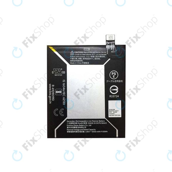 Google Pixel 3a - Akku Batterie G020E-B 3000mAh - G823-00105-01 Genuine Service Pack