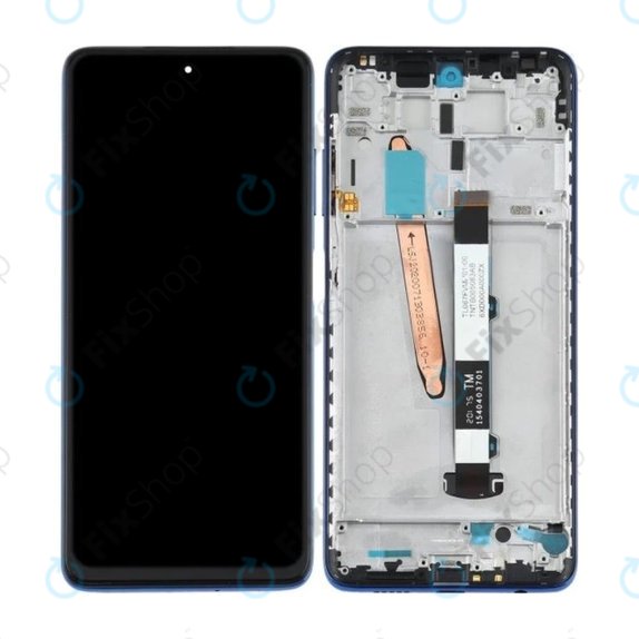 Xiaomi Poco X3 NFC - LCD Display + Touchscreen Front Glas + Rahmen (Cobalt Blue) TFT