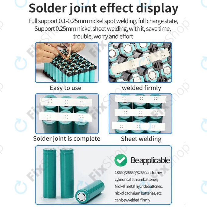 Docreate SW - Tragbare Einstellbare Punktschweißmaschine mit Display (5000mAh)