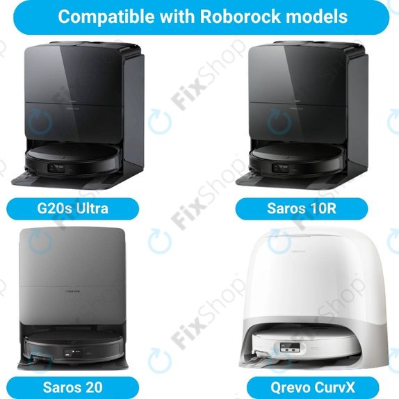 Ersatzteilset für Roborock G20s Ultra, Saros 10R, 20 (1x Hauptbürste, 2x Filter, 2x Seitenbürste)