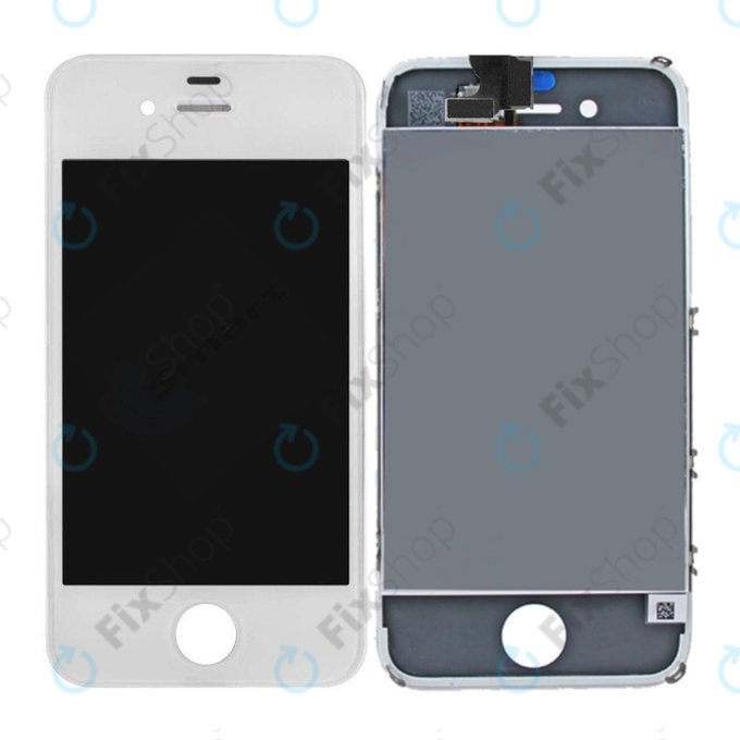 Apple iPhone 4 - LCD Display + Touchscreen Front Glas + Rahmen (White) TFT