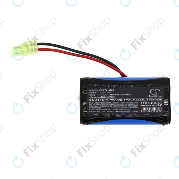 Akku batterie für ETA Verto 1442, 2500mAh, Li-Ion, 7.4V, 1442 00090, HQ