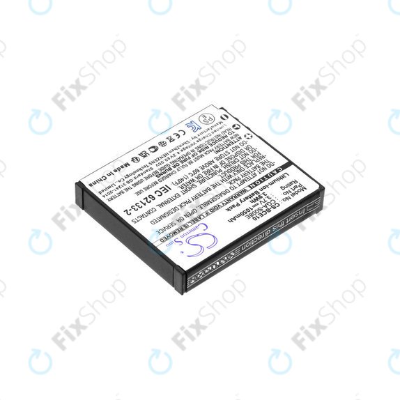 Batterie für Panasonic Lumix DMC, 1050mAh, Li-Ion, 3.7V, DMW-BCE10, HQ