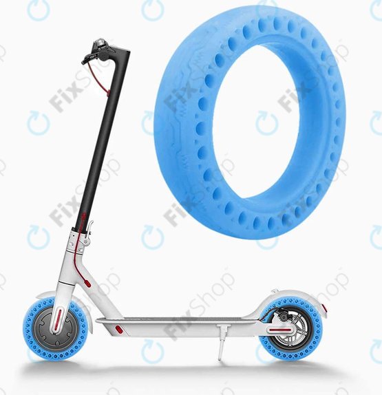 Xiaomi Mi Electric Scooter 1S, 2 M365, Essential, Pro, Pro 2 - Dauerhaft Schlauchloser Vollgummireifen (Typ 1) (Blue)