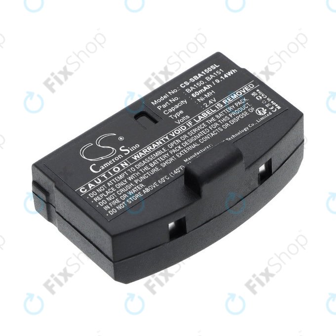 Batterie für Sennheiser, 60mAh, Ni-MH, 2.4V, BA150, HQ