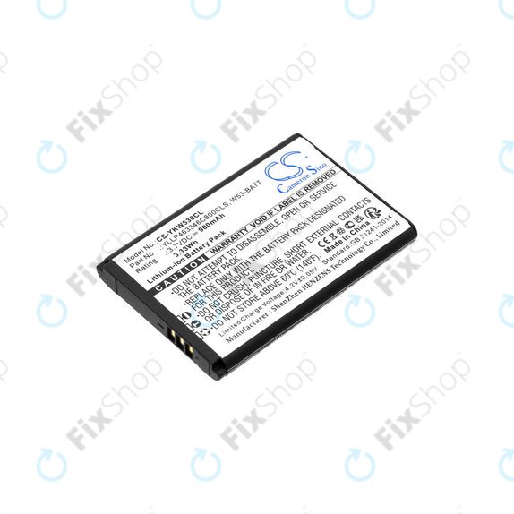 Batterie für Yealink W53, W53h, W78h, 900mAh, Li-Ion, 3.7V, W53-BATT, HQ