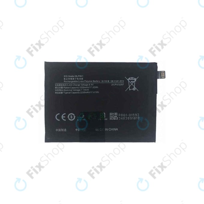 OnePlus Nord 2T CPH2399 CPH2401 - Akku Batterie BLP861 4500mAh