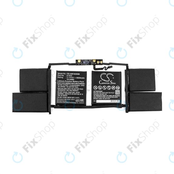 Apple MacBook Pro 15" A1707 (Late 2016 - Mid 2017) - Akku Batterie A1820 6600mAh HQ
