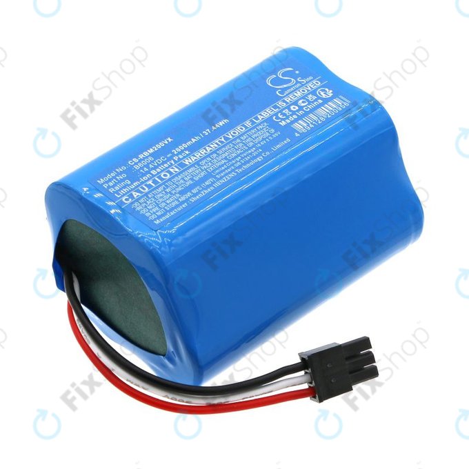 Akku batterie für Robzone Moppy 2.0, 2600mAh, Li-Ion, 14.4V, B6006, HQ
