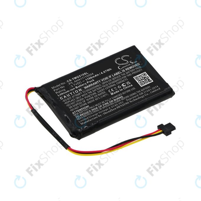 Batterie für TomTom Go 510, 1100mAh, Li-Ion, 3.7V, AHA11110004, HQ
