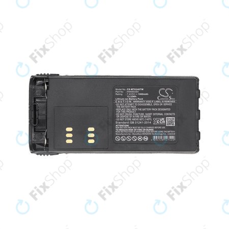 Batterie für Motorola MTX, GP, HT, 1800mAh, Li-Ion, 7.4V, HNN9008A, HQ