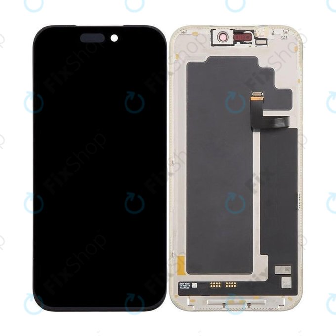 Display Soft OLED 120Hz für iPhone 17 Pro Max, Touchscreen-Glas mit Rahmen, FixPremium PRO