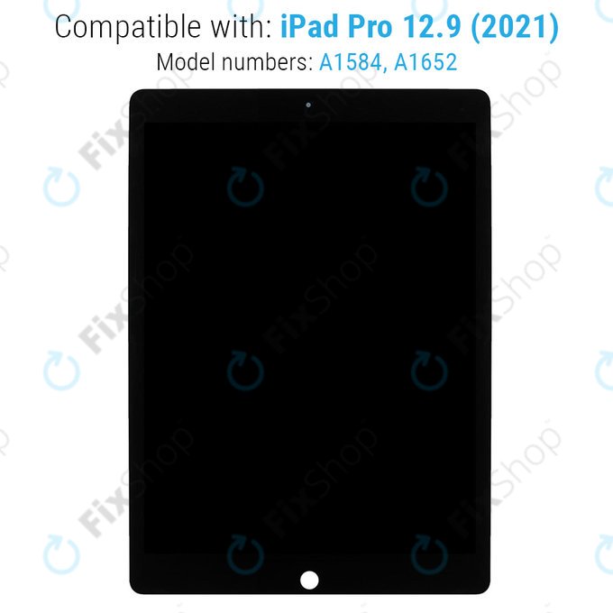 Apple iPad Pro 12.9 (1st Gen 2015) - LCD Display + Touchscreen Front Glas + IC Modul (Black) Refurbished