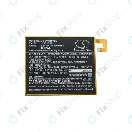 Lenovo Tab M8 - Akku Batterie L19D1P31 4900mAh HQ