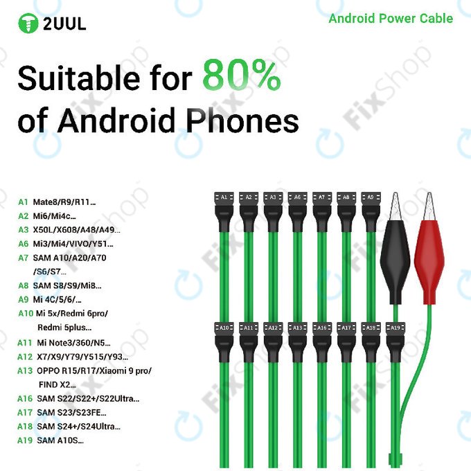 Android Netzkabel (Boot-Kabel), 16-in-1, 2UUL PW04