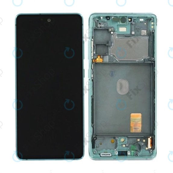 Samsung Galaxy S20 FE G780F - LCD Display + Touchscreen Front Glas + Rahmen (Cloud Mint) - GH82-24220D, GH82-31328D, GH82-31329D, GH82-24219D Genuine Service Pack