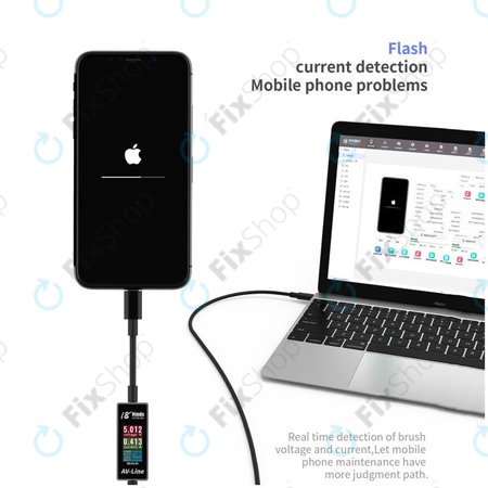 AV-Line - Ladekabel mit Intelligenter Erkennung (Lightning - USB-C)