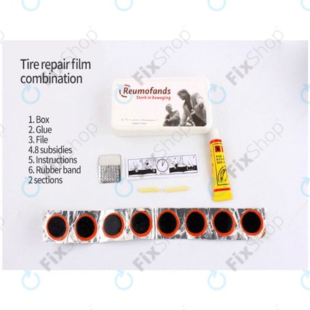 Multifunktionales Werkzeugset - Luftpumpe, Reifensatz, Schraubenschlüssel, Brechstangen & Schraubendreher 16in1