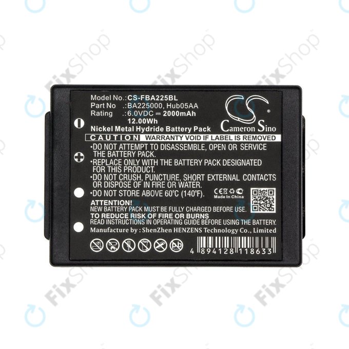 Batterie für HBC Linus 6, Spectrum 1, 2, A, B, 2000mAh, Ni-MH, 6V, BA225000, HQ
