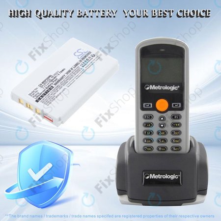 Akku batterie für Cipherlab 8300-L, Metrologic MK5502, 750mAh, Li-Ion, 3.7V, BA-80S700, HQ