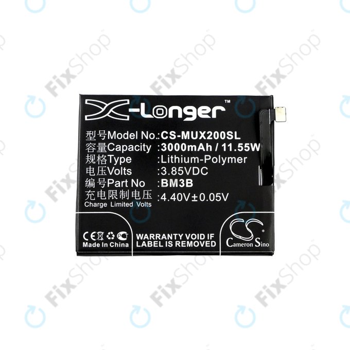 Xiaomi Mi Mix 2, 2S - Akku Batterie BM3B 3000mAh HQ
