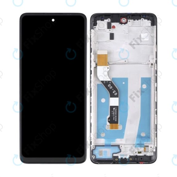 Motorola Moto G60s XT2133 - LCD Display + Touchscreen Front Glas + Rahmen (Black) TFT